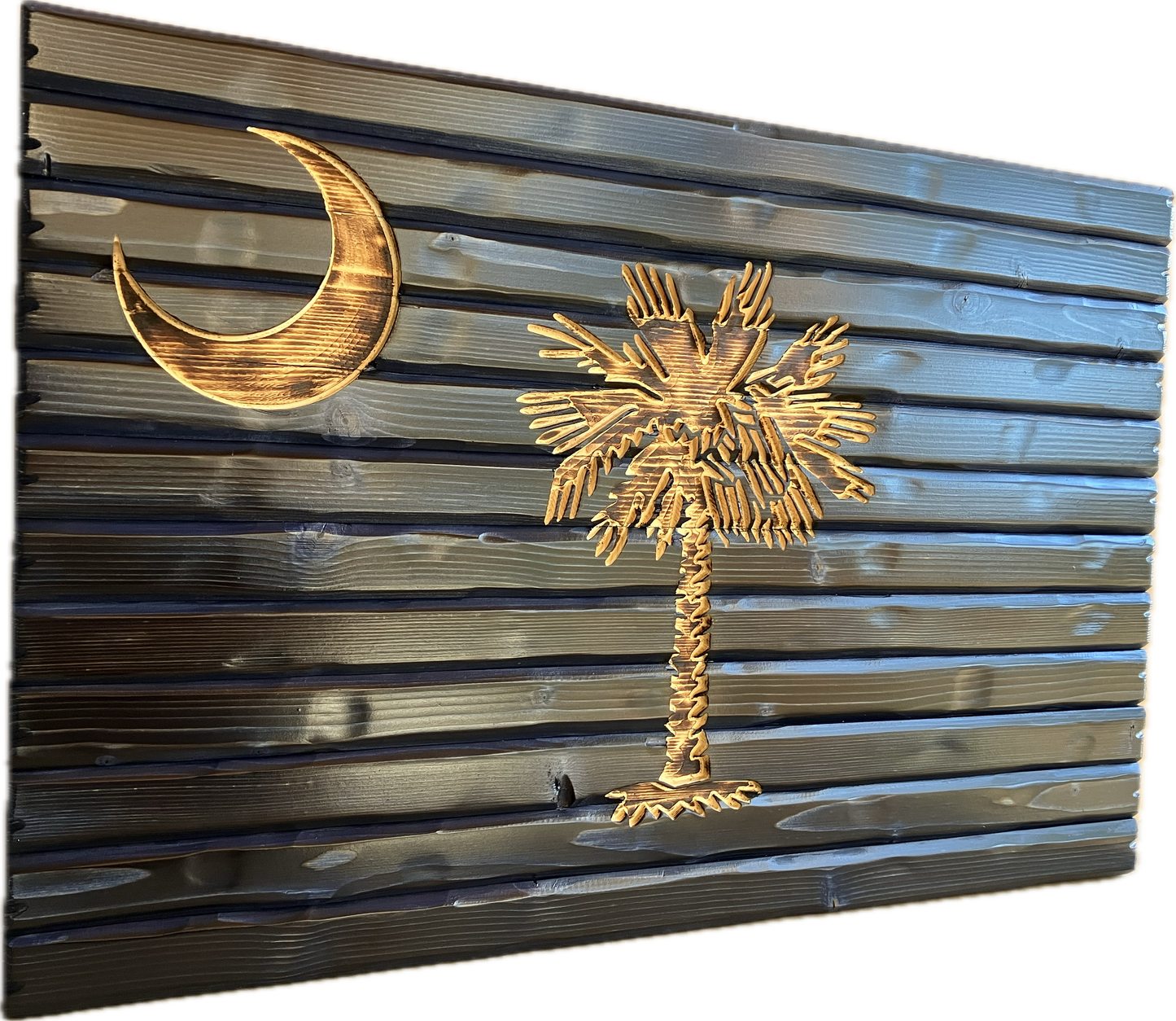 Handmade Wooden South Carolina State Flag